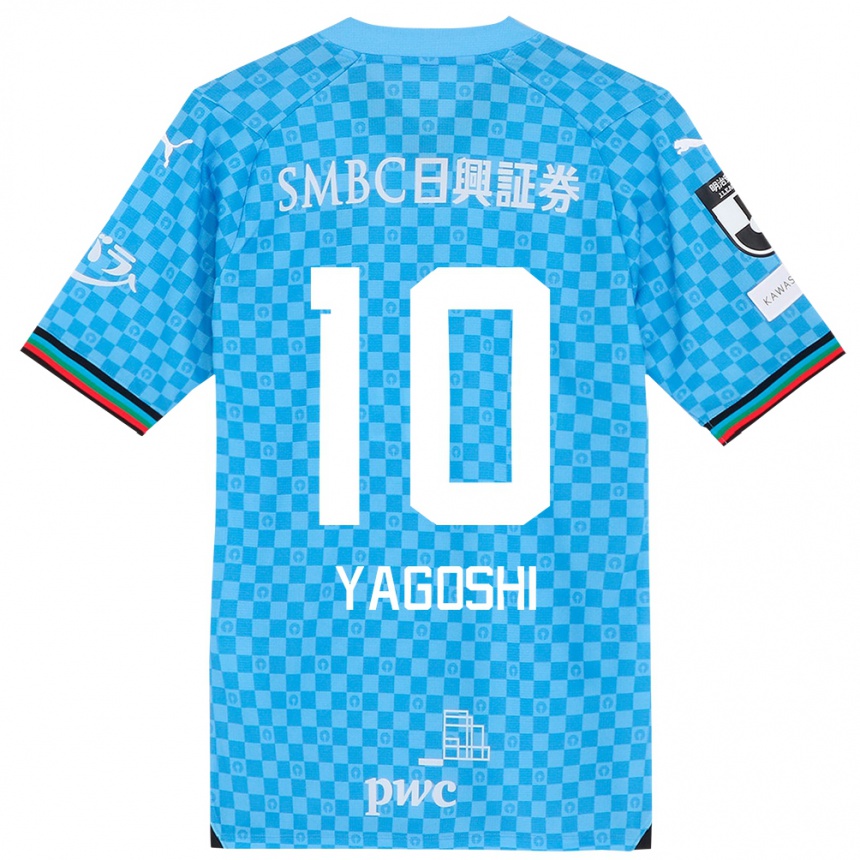 Niño Fútbol Camiseta Mikito Yagoshi #10 Azul Celeste 1ª Equipación 2024/25 Argentina