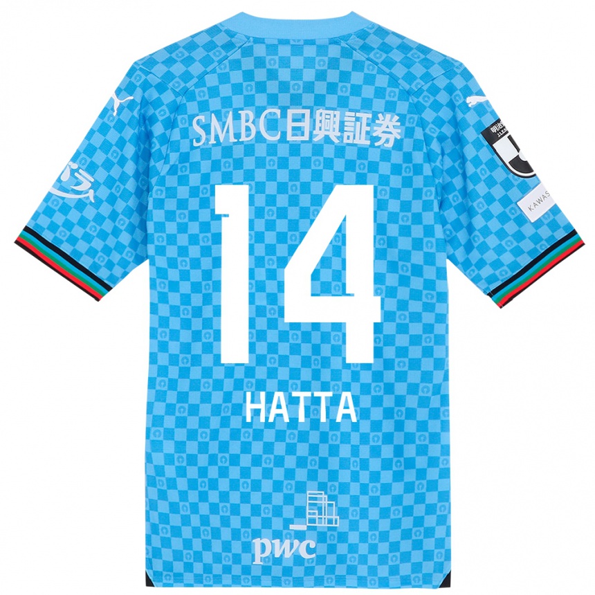 Niño Fútbol Camiseta Shuto Hatta #14 Azul Celeste 1ª Equipación 2024/25 Argentina