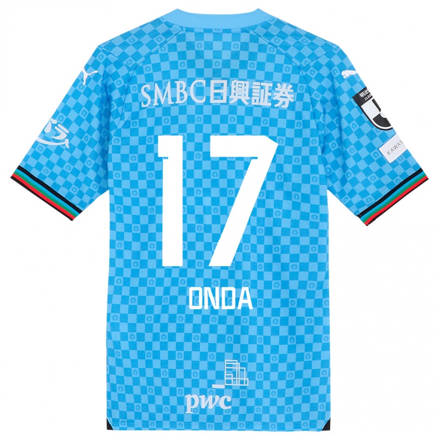 Niño Fútbol Camiseta Yutaro Onda #17 Azul Celeste 1ª Equipación 2024/25 Argentina