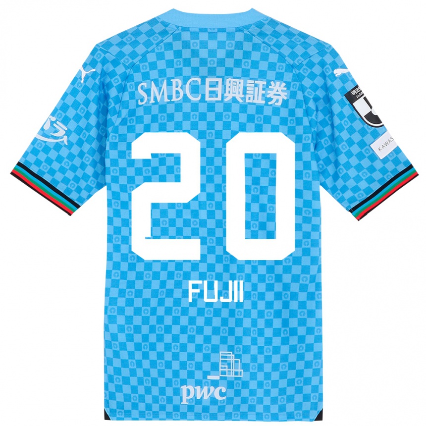 Niño Fútbol Camiseta Rensuke Fujii #20 Azul Celeste 1ª Equipación 2024/25 Argentina