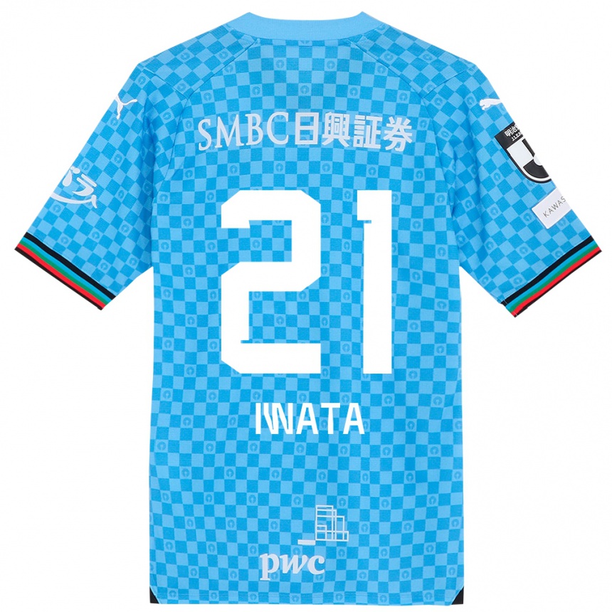 Niño Fútbol Camiseta Kantaro Iwata #21 Azul Celeste 1ª Equipación 2024/25 Argentina