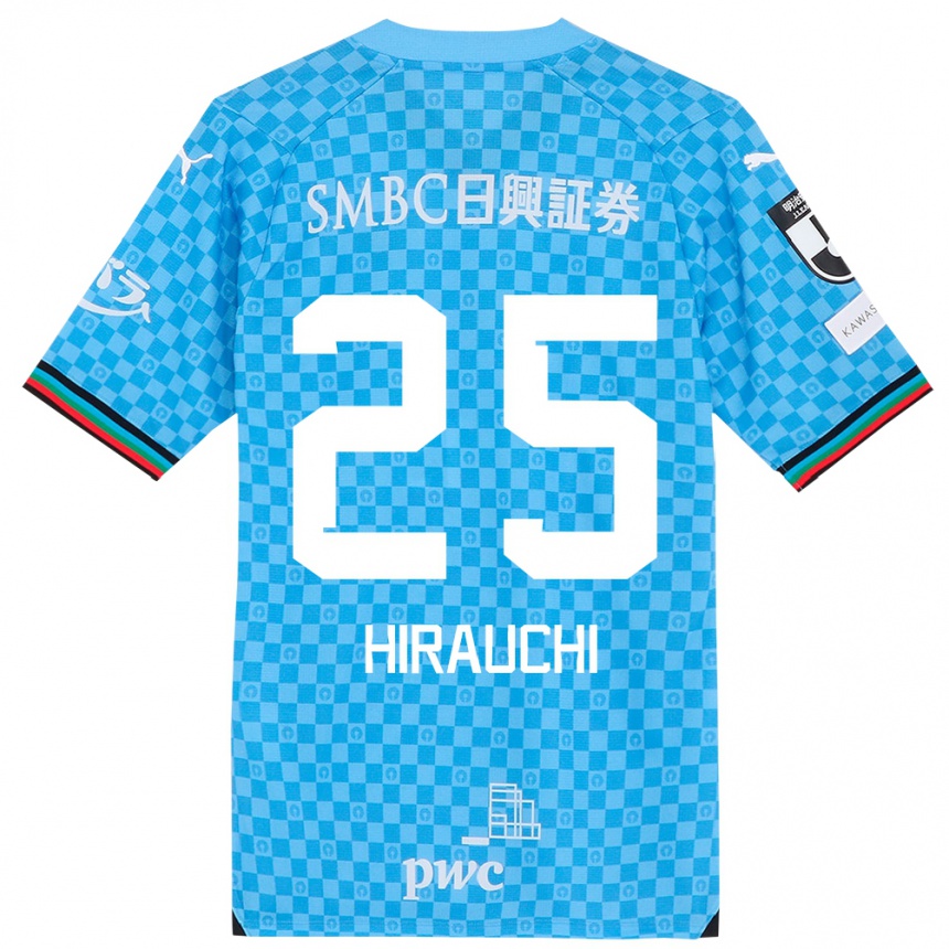 Niño Fútbol Camiseta Issei Hirauchi #25 Azul Celeste 1ª Equipación 2024/25 Argentina