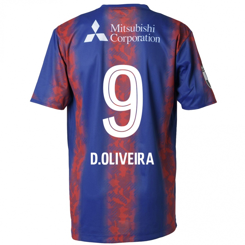 Niño Fútbol Camiseta Diego Oliveira #9 Azul Rojo 1ª Equipación 2024/25 Argentina