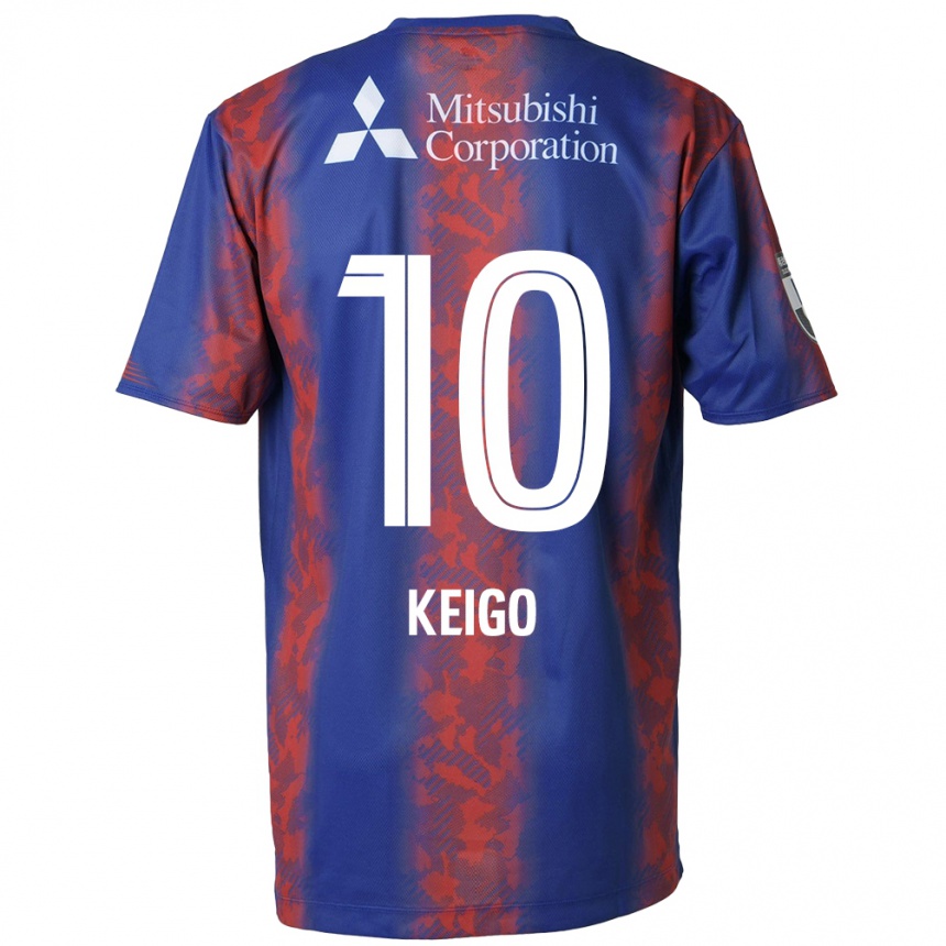 Niño Fútbol Camiseta Keigo Higashi #10 Azul Rojo 1ª Equipación 2024/25 Argentina