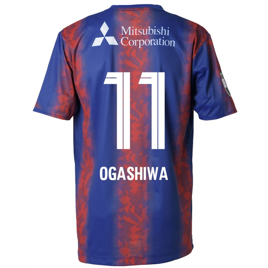 Niño Fútbol Camiseta Tsuyoshi Ogashiwa #11 Azul Rojo 1ª Equipación 2024/25 Argentina