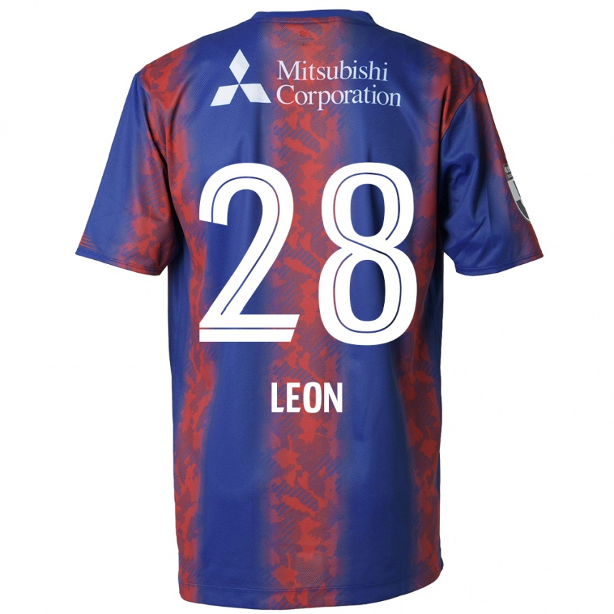 Niño Fútbol Camiseta Leon Nozawa #28 Azul Rojo 1ª Equipación 2024/25 Argentina