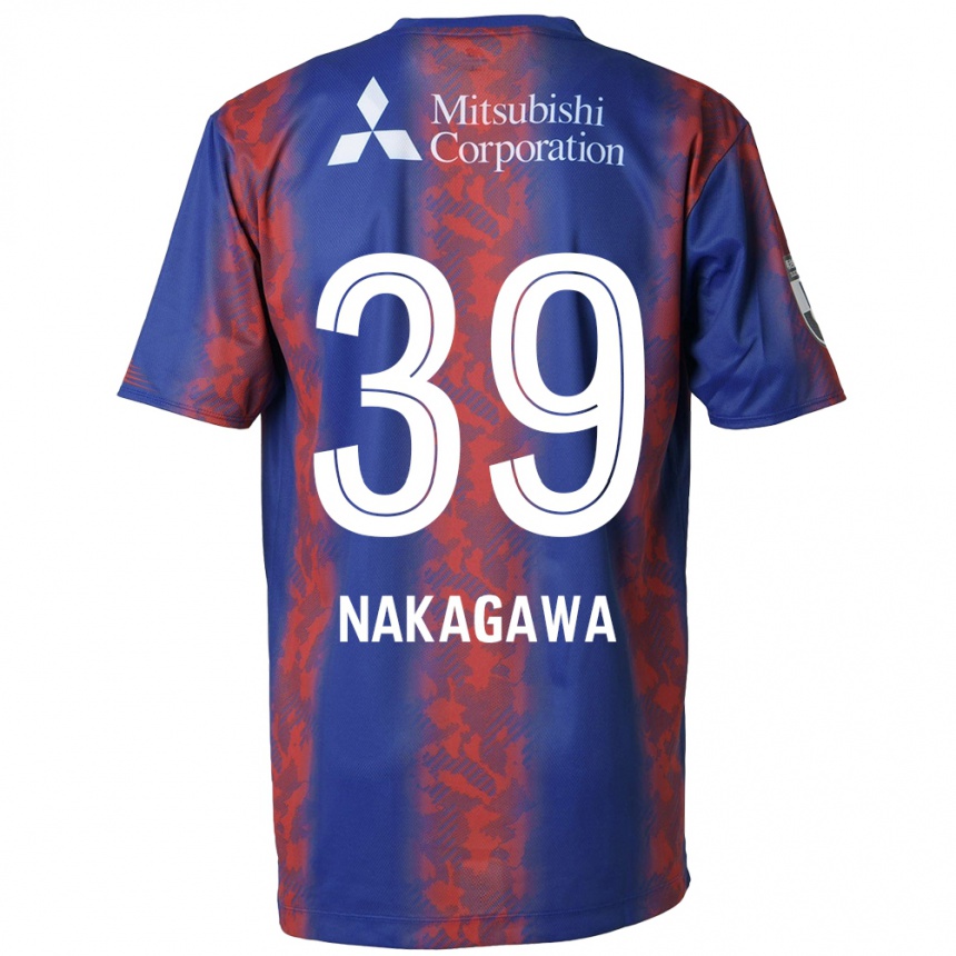 Niño Fútbol Camiseta Teruhito Nakagawa #39 Azul Rojo 1ª Equipación 2024/25 Argentina