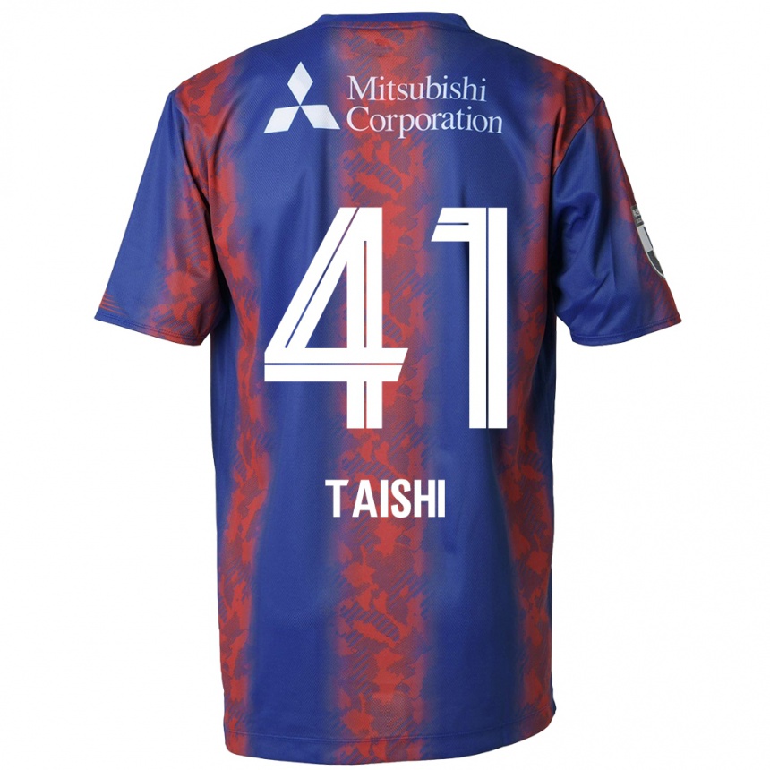 Niño Fútbol Camiseta Taishi Brandon Nozawa #41 Azul Rojo 1ª Equipación 2024/25 Argentina