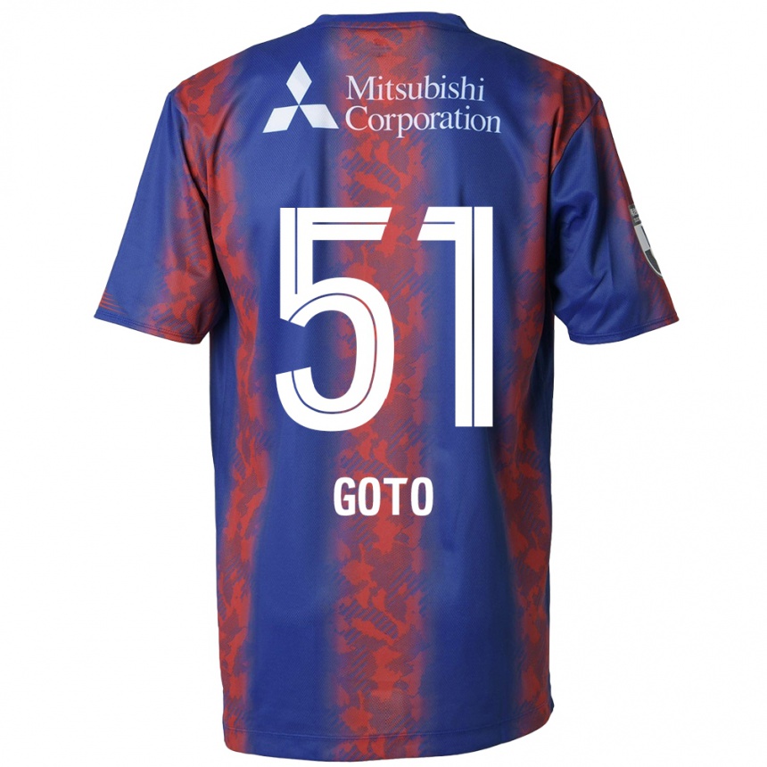 Niño Fútbol Camiseta Wataru Goto #51 Azul Rojo 1ª Equipación 2024/25 Argentina