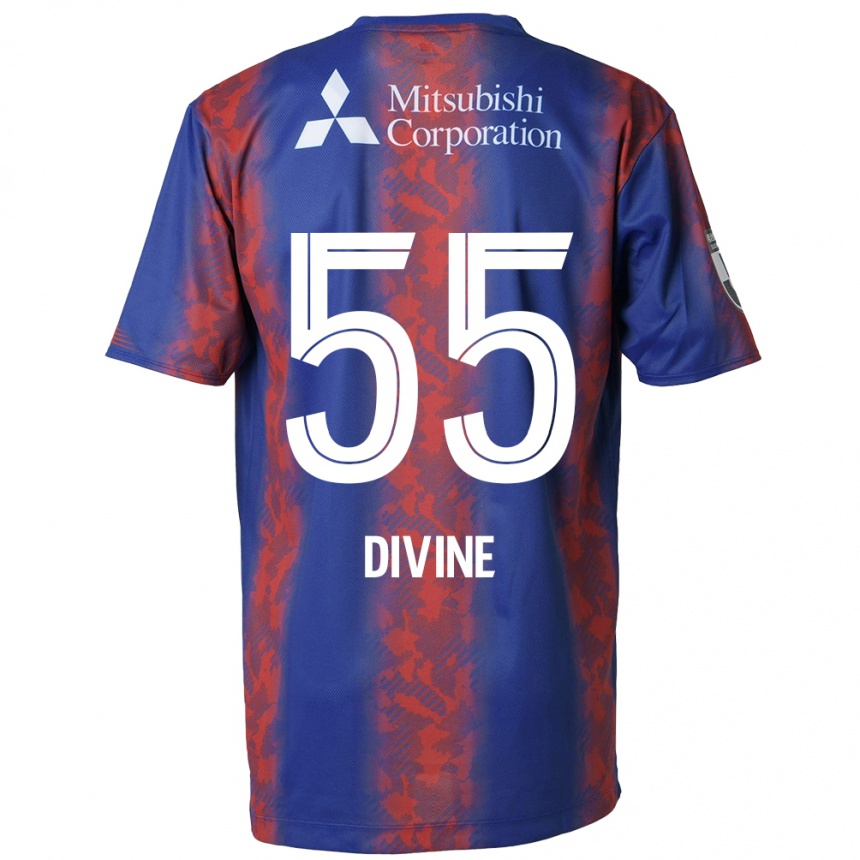 Niño Fútbol Camiseta Divine Chinedu Otani #55 Azul Rojo 1ª Equipación 2024/25 Argentina