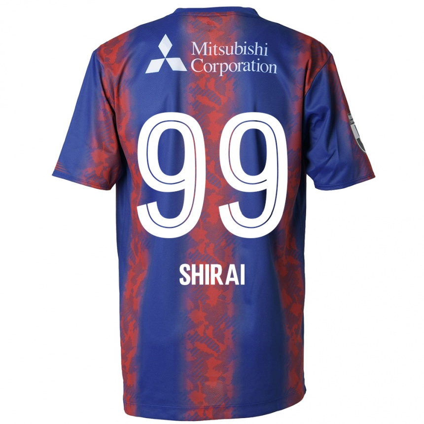 Niño Fútbol Camiseta Kosuke Shirai #99 Azul Rojo 1ª Equipación 2024/25 Argentina