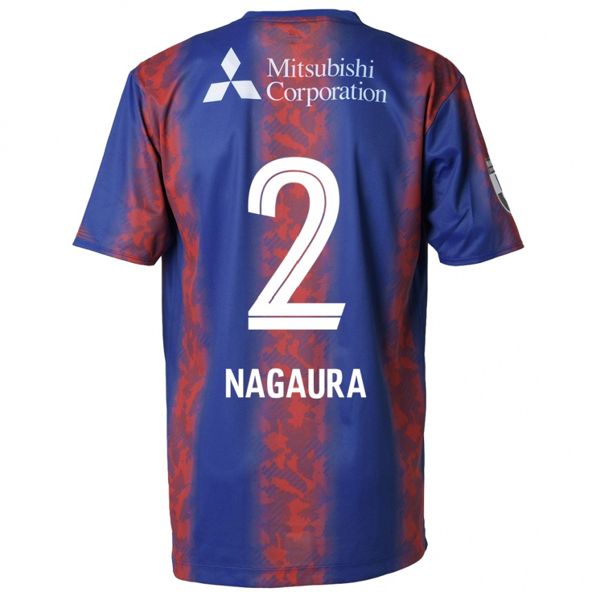 Niño Fútbol Camiseta Koshi Nagaura #2 Azul Rojo 1ª Equipación 2024/25 Argentina