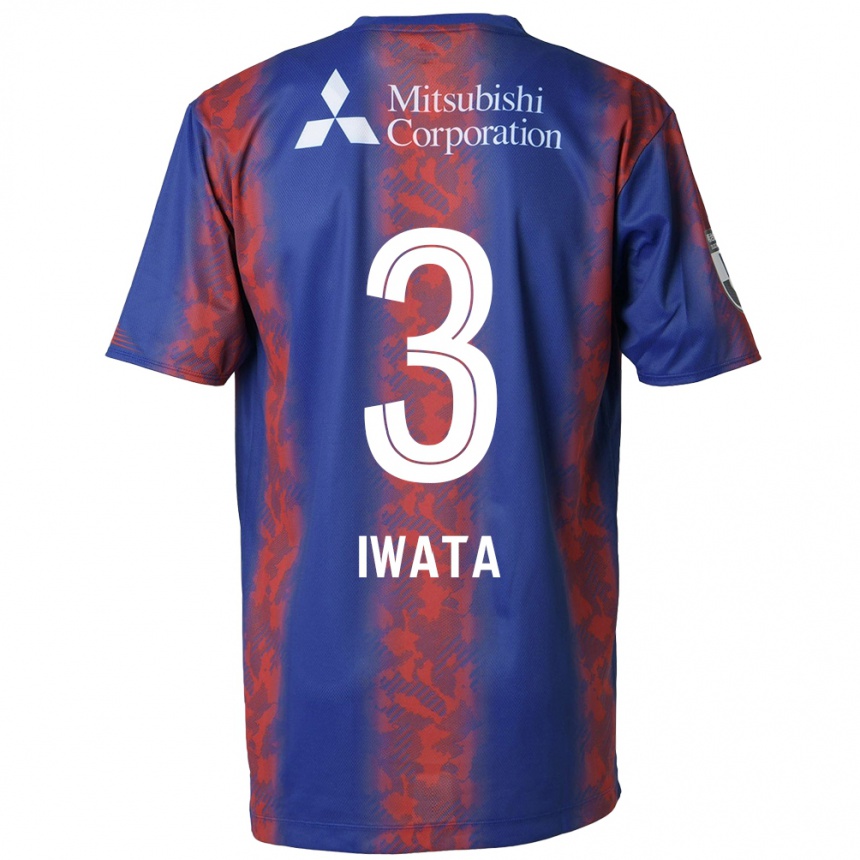 Niño Fútbol Camiseta Yuki Iwata #3 Azul Rojo 1ª Equipación 2024/25 Argentina