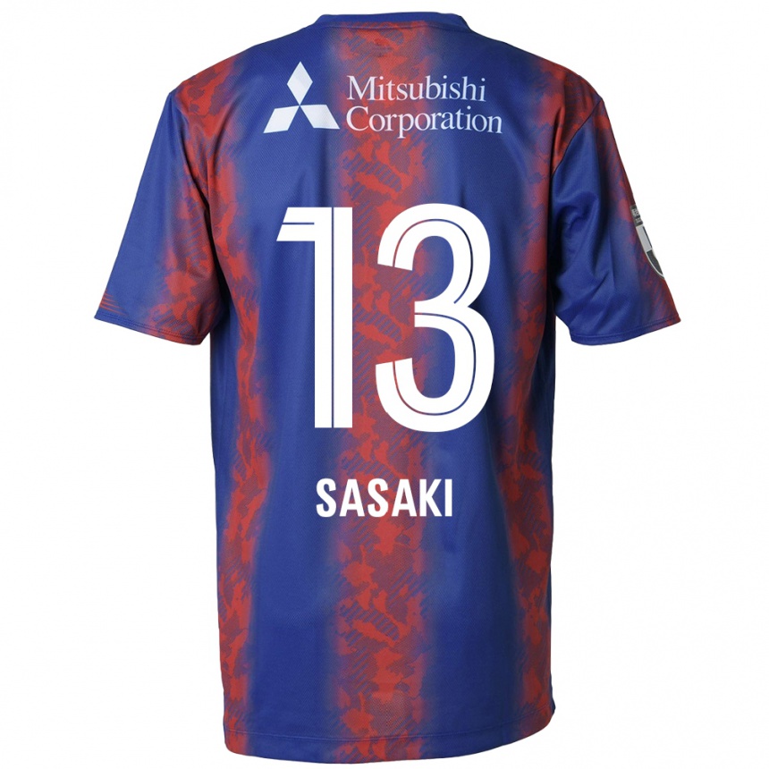 Niño Fútbol Camiseta Shoei Sasaki #13 Azul Rojo 1ª Equipación 2024/25 Argentina