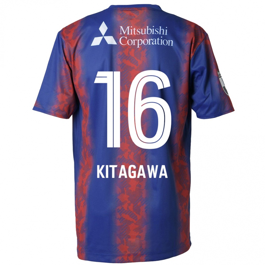 Niño Fútbol Camiseta Rento Kitagawa #16 Azul Rojo 1ª Equipación 2024/25 Argentina