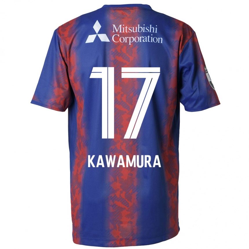 Niño Fútbol Camiseta Riku Kawamura #17 Azul Rojo 1ª Equipación 2024/25 Argentina