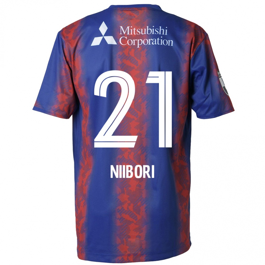 Niño Fútbol Camiseta Keita Niibori #21 Azul Rojo 1ª Equipación 2024/25 Argentina