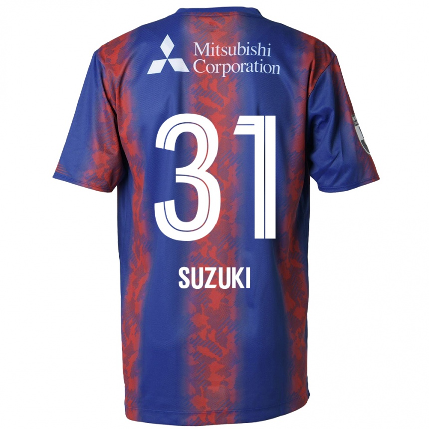 Niño Fútbol Camiseta Kaede Suzuki #31 Azul Rojo 1ª Equipación 2024/25 Argentina