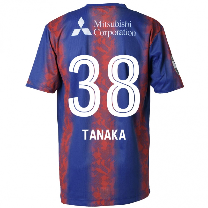 Niño Fútbol Camiseta Kio Tanaka #38 Azul Rojo 1ª Equipación 2024/25 Argentina