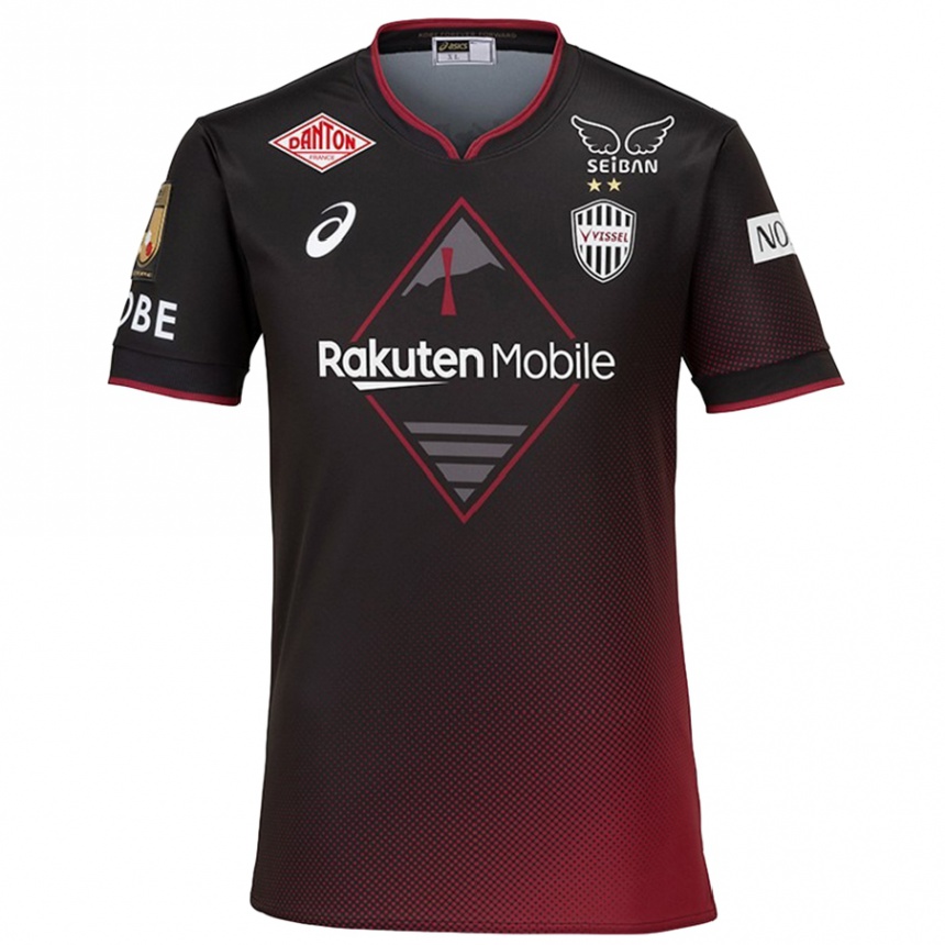 Niño Fútbol Camiseta Daiju Sasaki #22 Negro Rojo 1ª Equipación 2024/25 Argentina