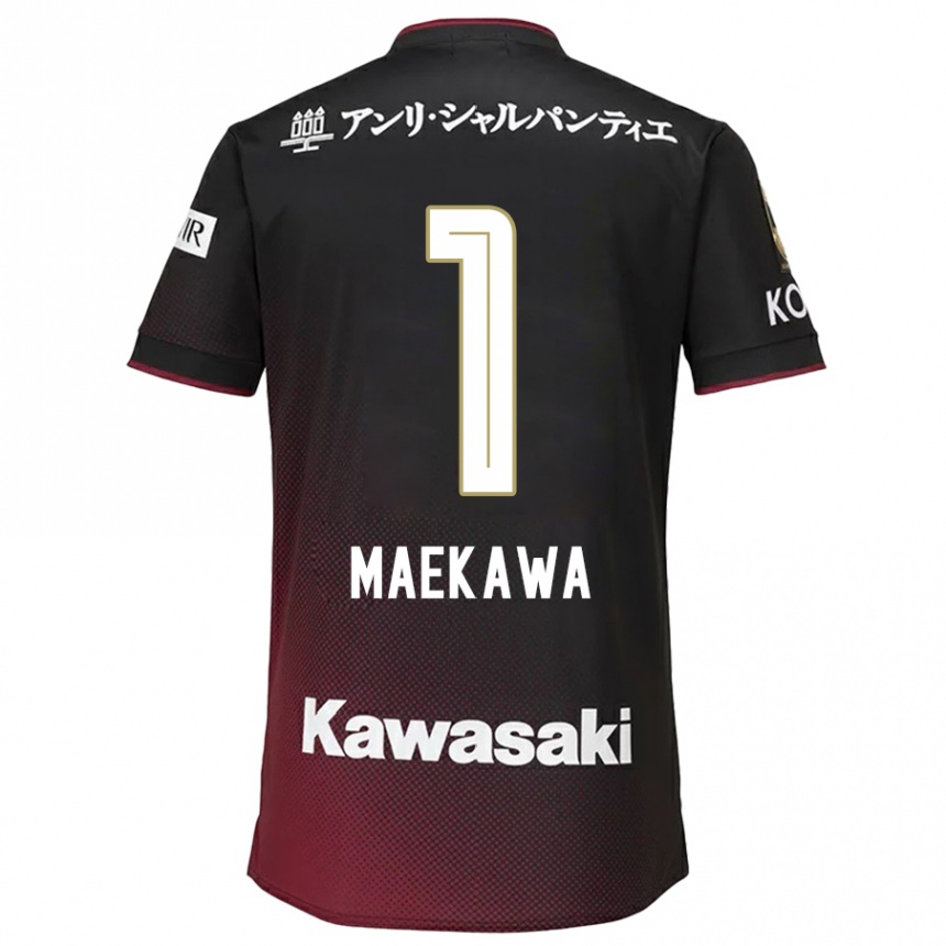 Niño Fútbol Camiseta Daiya Maekawa #1 Negro Rojo 1ª Equipación 2024/25 Argentina