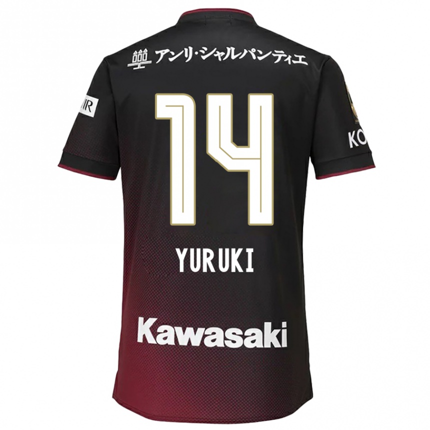 Niño Fútbol Camiseta Koya Yuruki #14 Negro Rojo 1ª Equipación 2024/25 Argentina