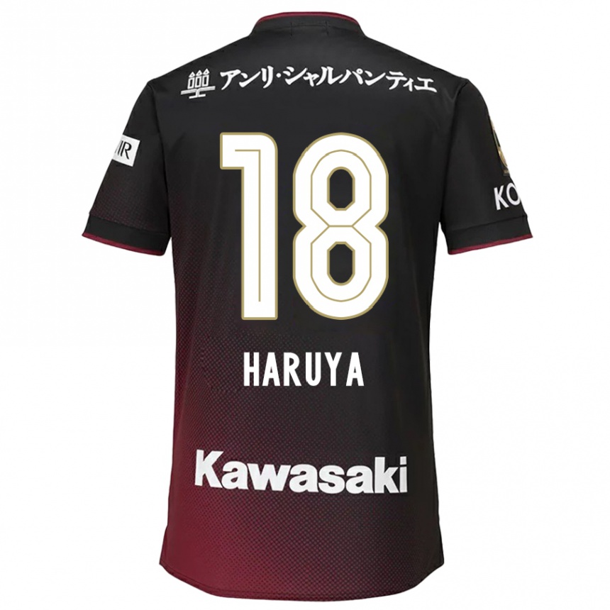 Niño Fútbol Camiseta Haruya Ide #18 Negro Rojo 1ª Equipación 2024/25 Argentina