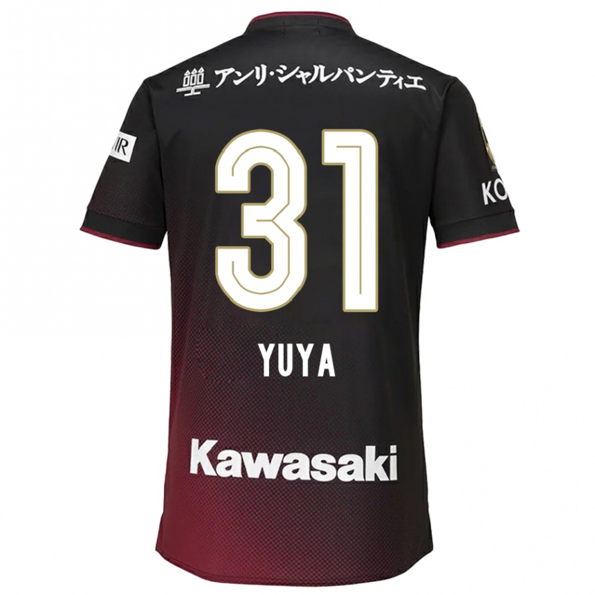 Niño Fútbol Camiseta Yuya Nakasaka #31 Negro Rojo 1ª Equipación 2024/25 Argentina