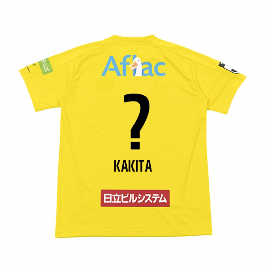 Niño Fútbol Camiseta Yuki Kakita #0 Amarillo Negro 1ª Equipación 2024/25 Argentina