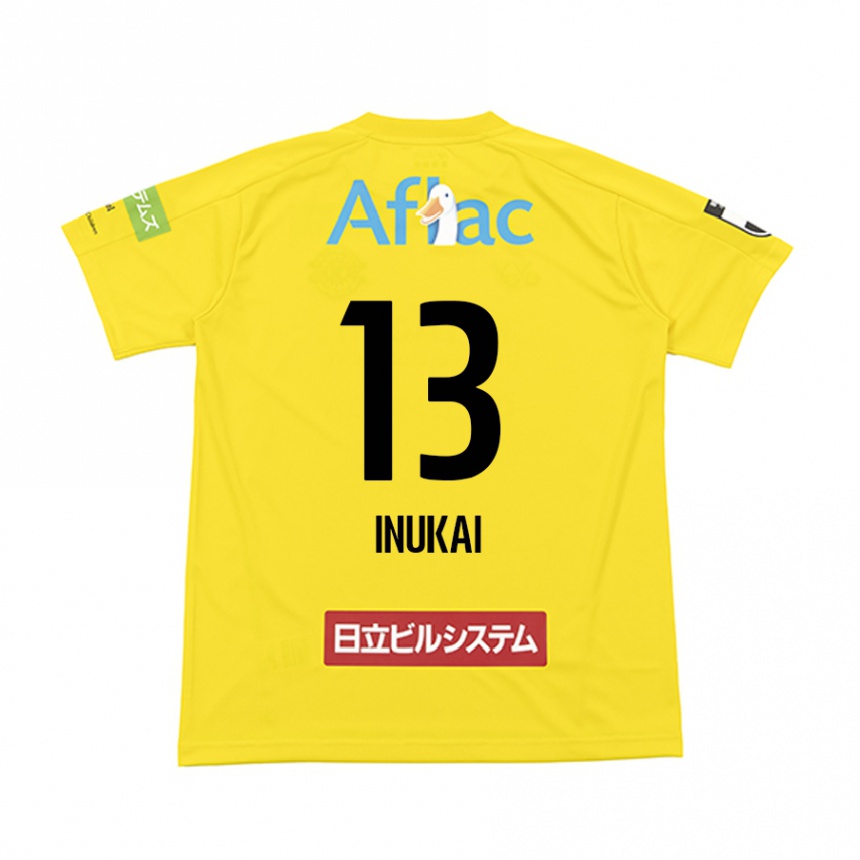 Niño Fútbol Camiseta Tomoya Inukai #13 Amarillo Negro 1ª Equipación 2024/25 Argentina