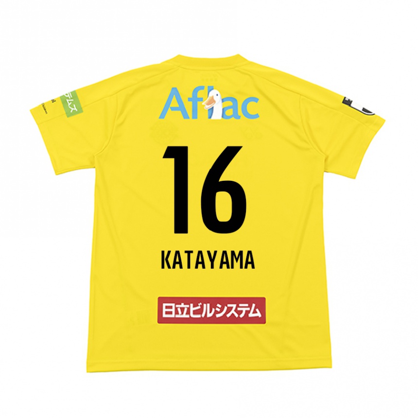 Niño Fútbol Camiseta Eiichi Katayama #16 Amarillo Negro 1ª Equipación 2024/25 Argentina