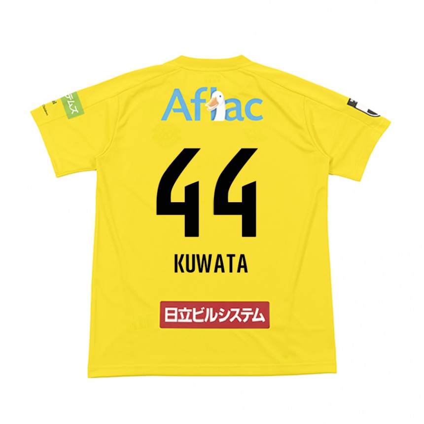 Niño Fútbol Camiseta Taisei Kuwata #44 Amarillo Negro 1ª Equipación 2024/25 Argentina