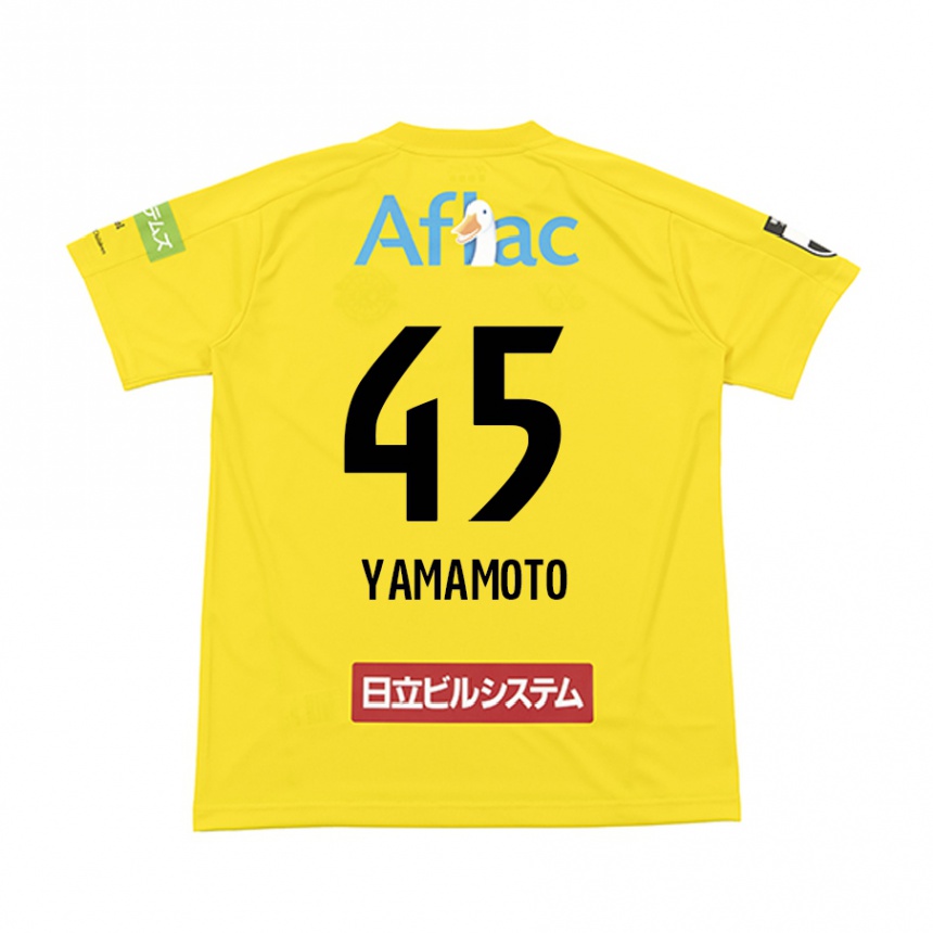 Niño Fútbol Camiseta Ota Yamamoto #45 Amarillo Negro 1ª Equipación 2024/25 Argentina