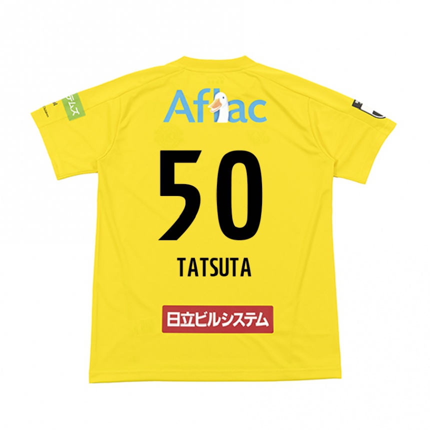 Niño Fútbol Camiseta Yugo Tatsuta #50 Amarillo Negro 1ª Equipación 2024/25 Argentina