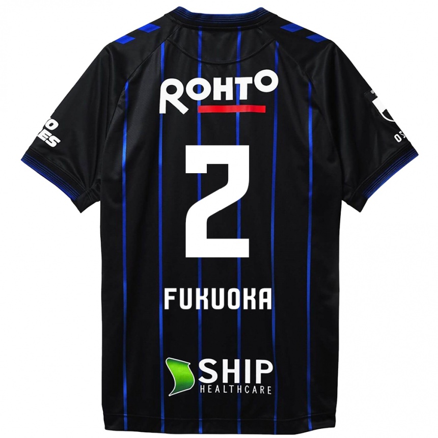 Niño Fútbol Camiseta Shota Fukuoka #2 Azul Negro 1ª Equipación 2024/25 Argentina