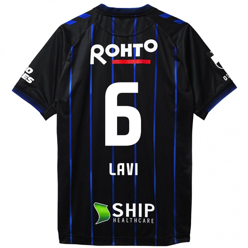 Niño Fútbol Camiseta Neta Lavi #6 Azul Negro 1ª Equipación 2024/25 Argentina