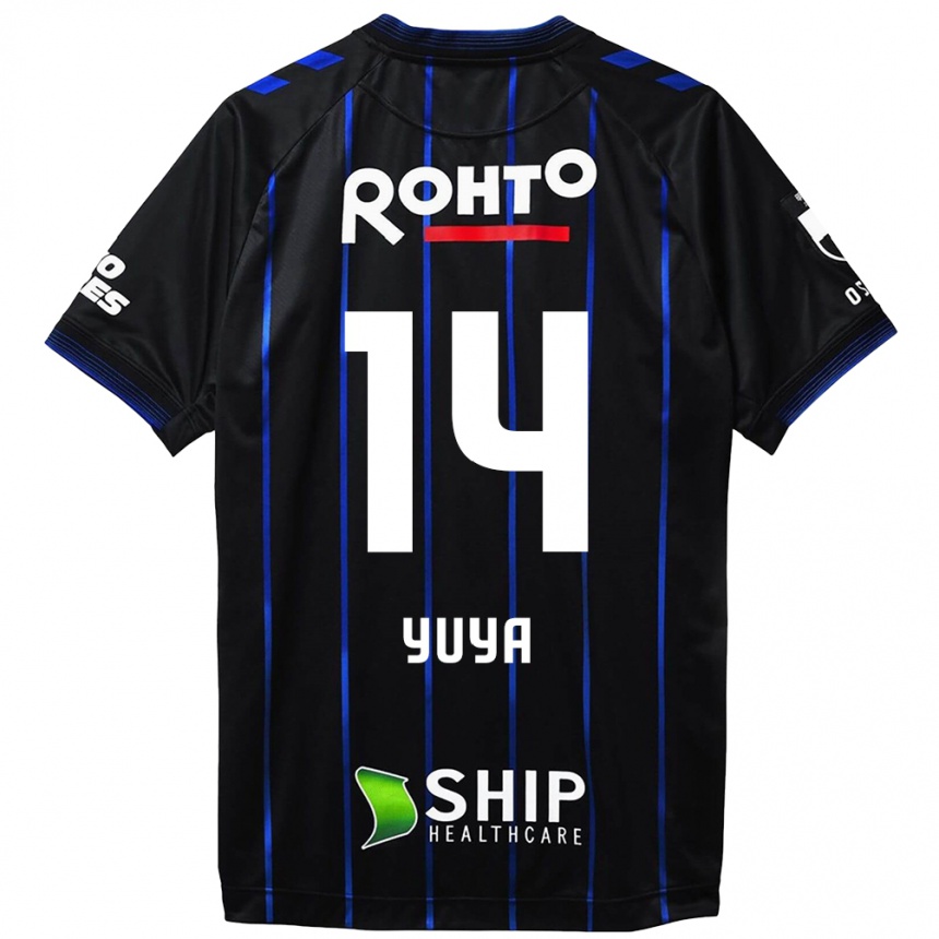 Niño Fútbol Camiseta Yuya Fukuda #14 Azul Negro 1ª Equipación 2024/25 Argentina