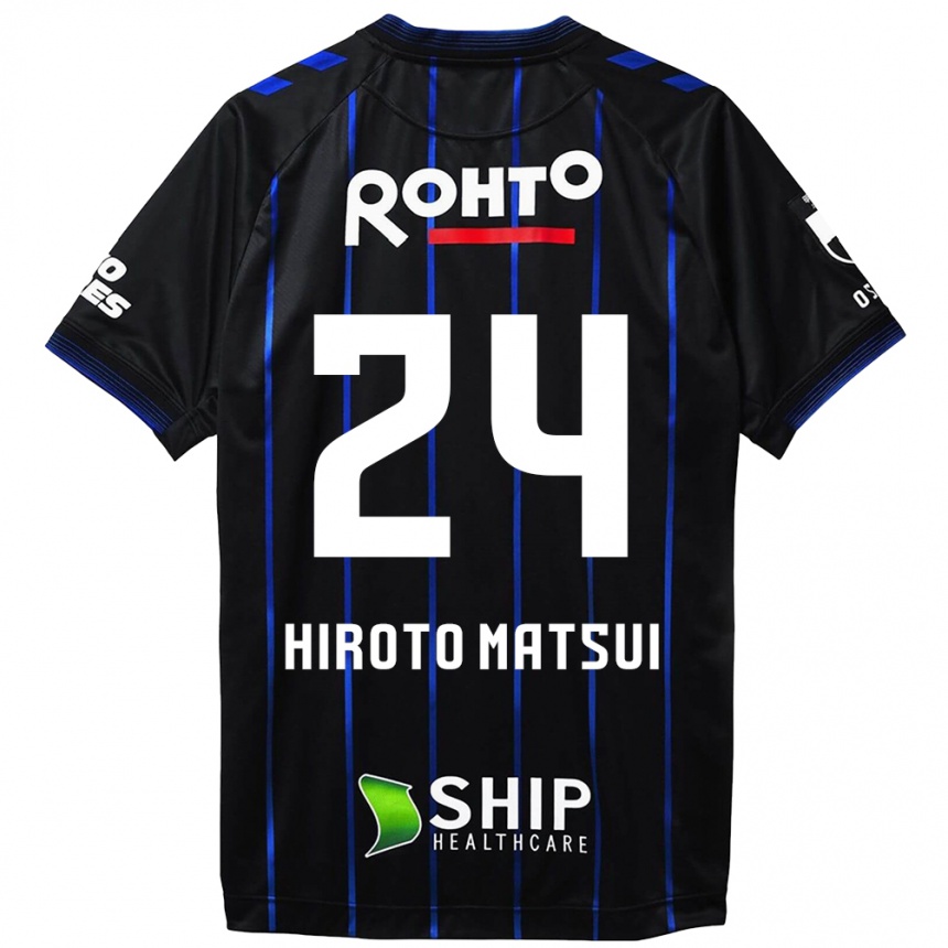 Niño Fútbol Camiseta Elijah Hiroto Matsui #24 Azul Negro 1ª Equipación 2024/25 Argentina