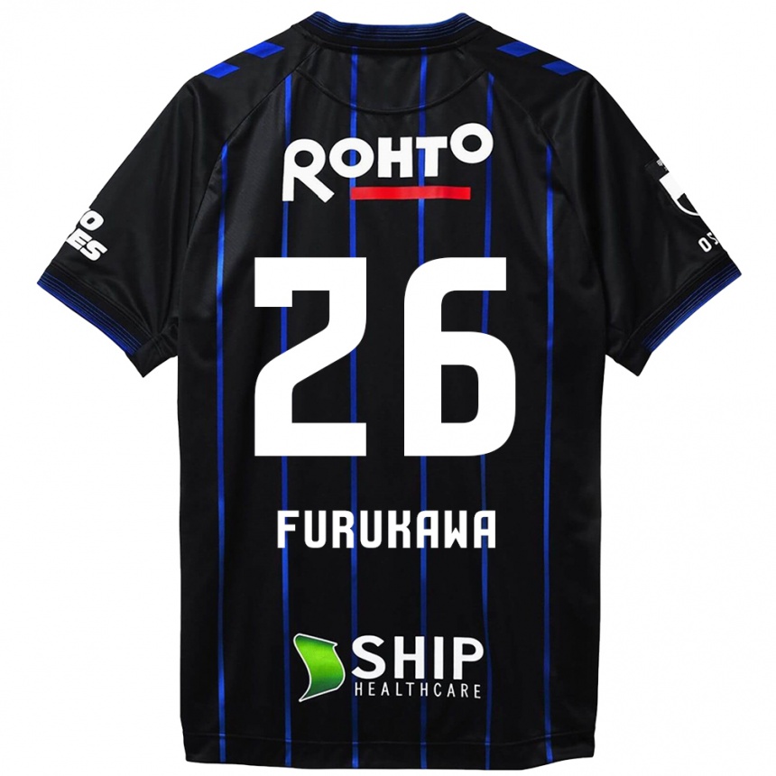 Niño Fútbol Camiseta Kanta Furukawa #26 Azul Negro 1ª Equipación 2024/25 Argentina