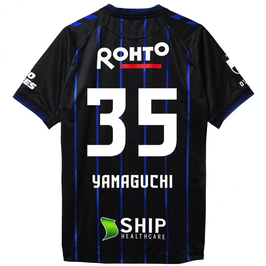 Niño Fútbol Camiseta Haruta Yamaguchi #35 Azul Negro 1ª Equipación 2024/25 Argentina