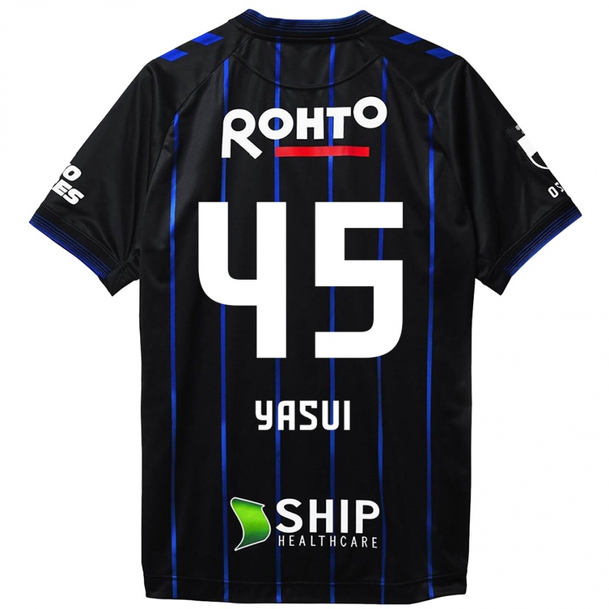 Niño Fútbol Camiseta Tsukasa Yasui #45 Azul Negro 1ª Equipación 2024/25 Argentina