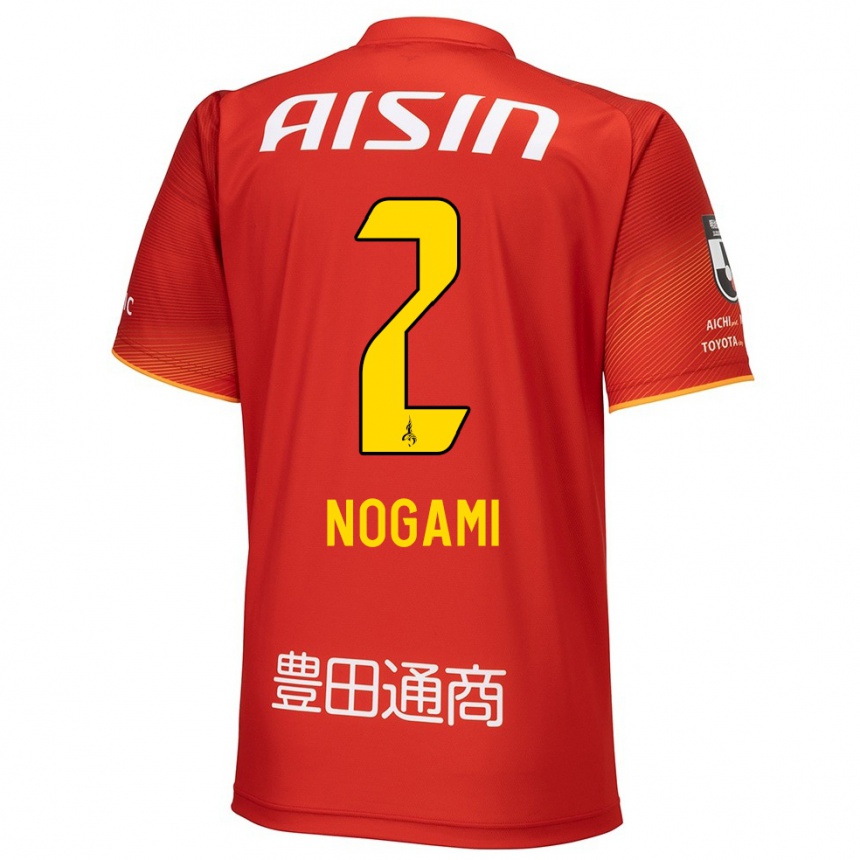 Niño Fútbol Camiseta Yuki Nogami #2 Rojo Blanco Amarillo 1ª Equipación 2024/25 Argentina