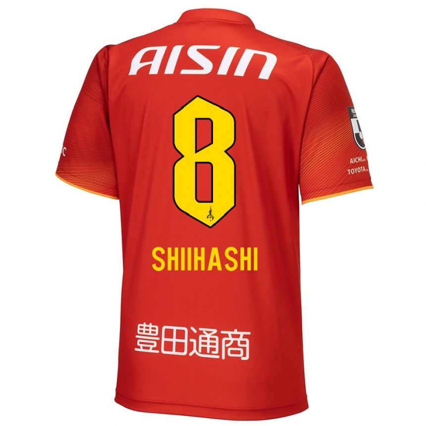 Niño Fútbol Camiseta Keiya Shiihashi #8 Rojo Blanco Amarillo 1ª Equipación 2024/25 Argentina