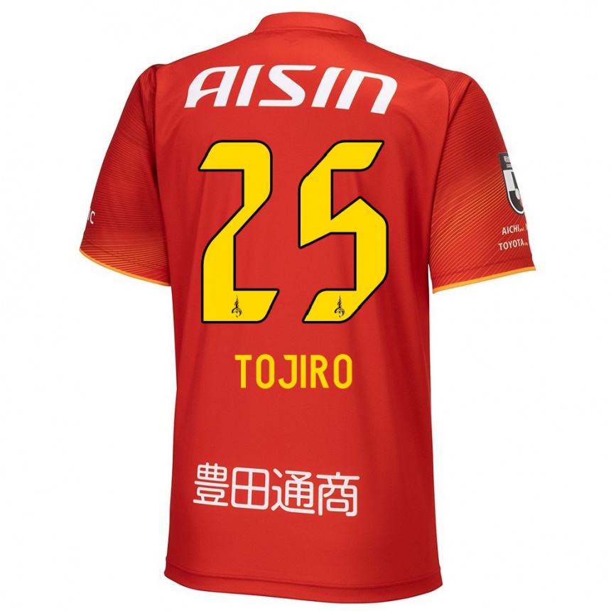 Niño Fútbol Camiseta Tojiro Kubo #25 Rojo Blanco Amarillo 1ª Equipación 2024/25 Argentina