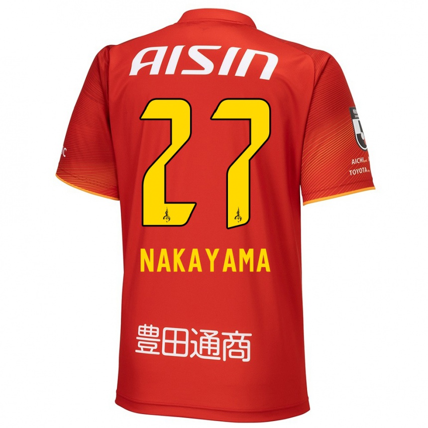 Niño Fútbol Camiseta Katsuhiro Nakayama #27 Rojo Blanco Amarillo 1ª Equipación 2024/25 Argentina