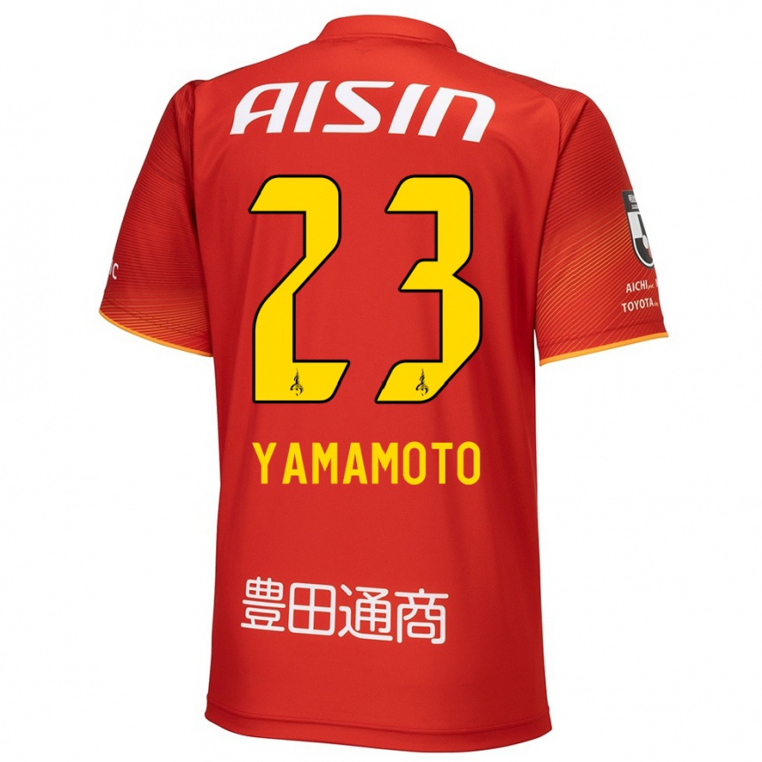 Niño Fútbol Camiseta Haruki Yamamoto #23 Rojo Blanco Amarillo 1ª Equipación 2024/25 Argentina