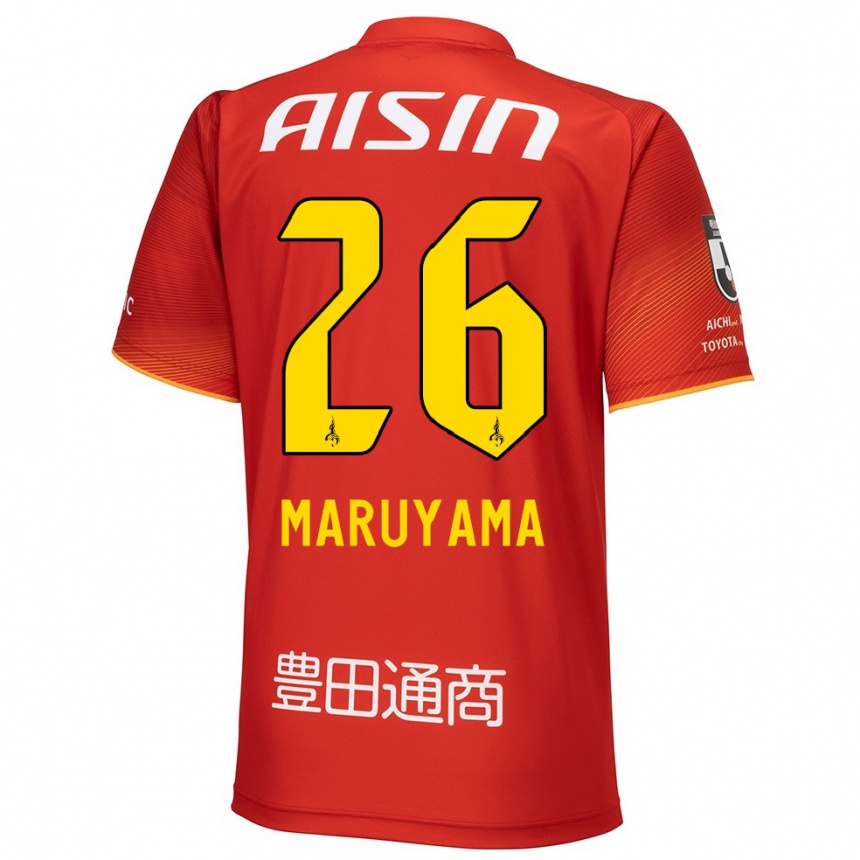 Niño Fútbol Camiseta Serato Maruyama #26 Rojo Blanco Amarillo 1ª Equipación 2024/25 Argentina