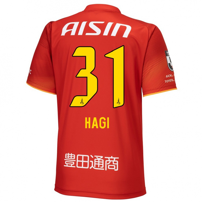 Niño Fútbol Camiseta Hiroaki Hagi #31 Rojo Blanco Amarillo 1ª Equipación 2024/25 Argentina