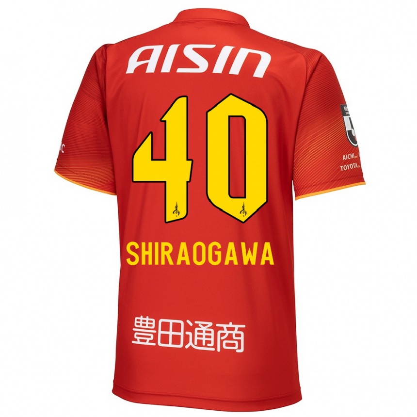 Niño Fútbol Camiseta Rekuto Shiraogawa #40 Rojo Blanco Amarillo 1ª Equipación 2024/25 Argentina