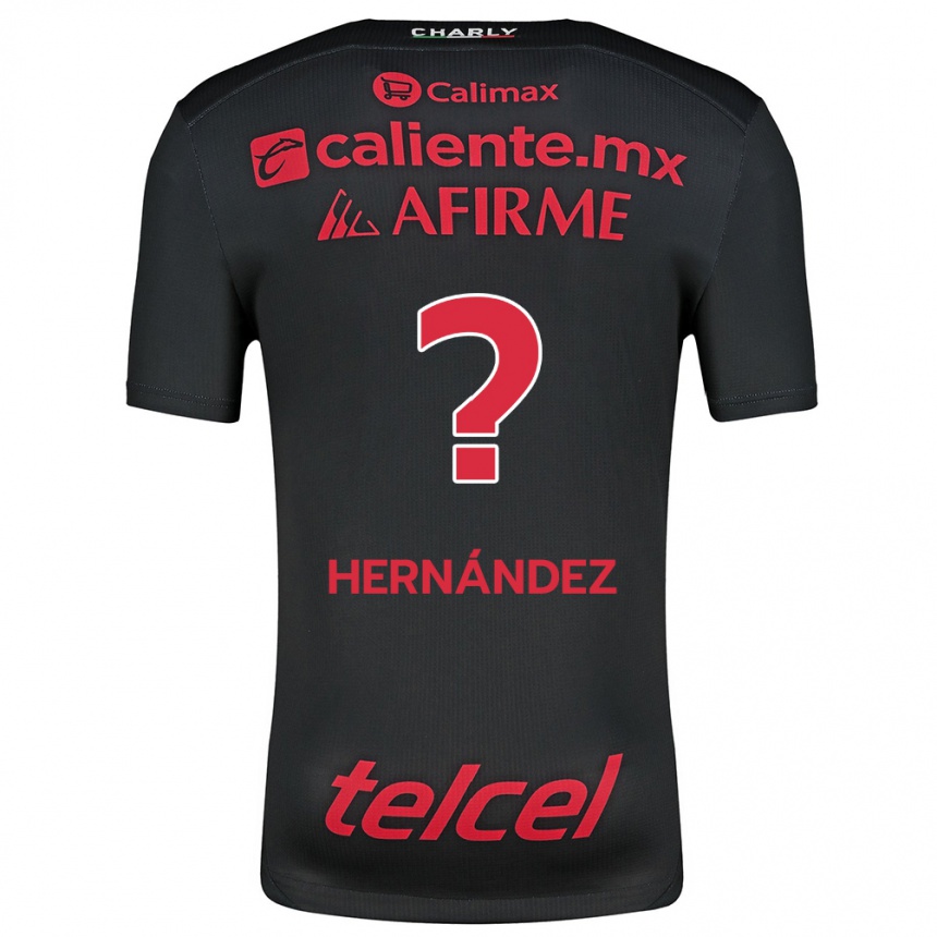 Niño Fútbol Camiseta Betsiel Hernández #0 Negro Rojo 1ª Equipación 2024/25 Argentina